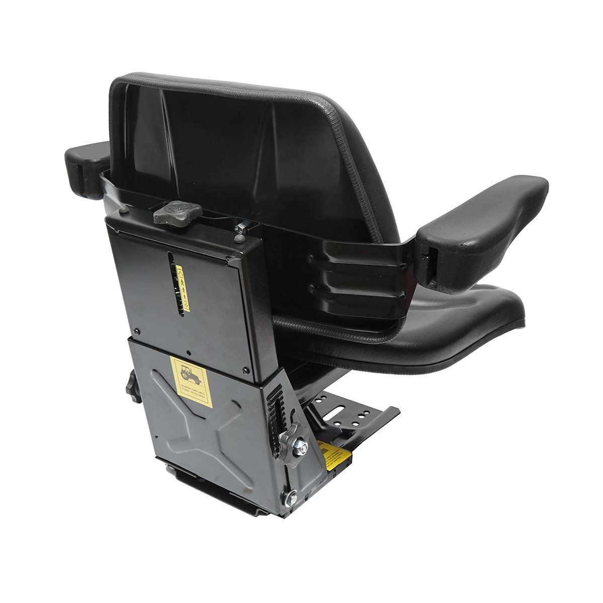 Scaun pentru tractor, negru, reglabil cu cotiera, latime sezut 485mm